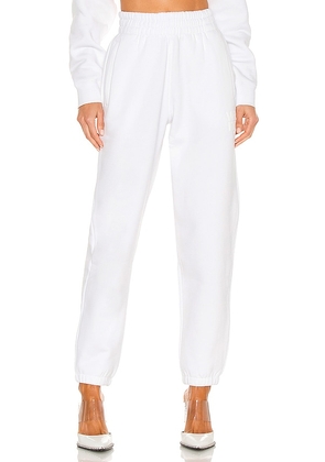 Alexander Wang Foundation Terry Classic Sweatpant in White. Size M, S, XL, XS.