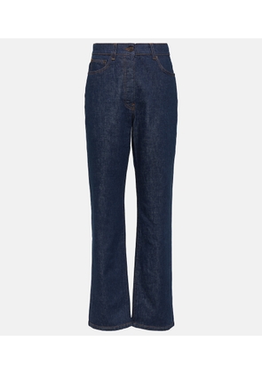 The Row Borjis high-rise straight jeans