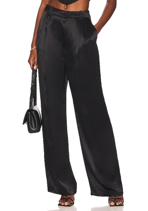 L'Academie Leander Trouser in Black. Size XL.