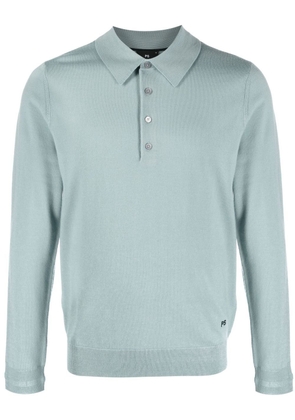 PS Paul Smith fine-knit polo shirt - Blue