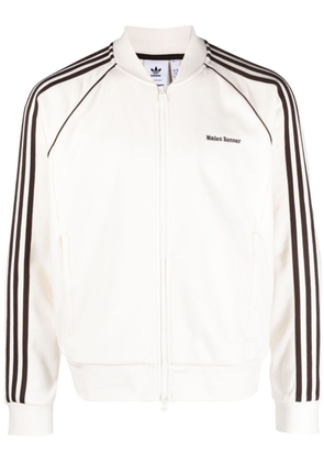 adidas x Wales Bonner 3-stripes logo-embroidered knitted jacket - White