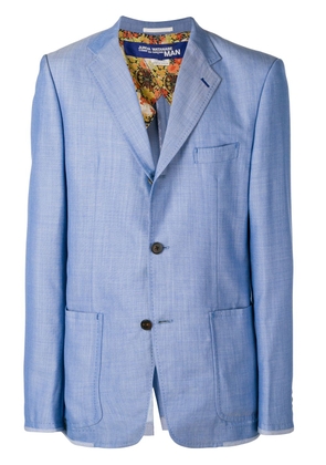 Junya Watanabe MAN fitted tailored jacket - Blue