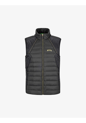 Logo-print quilted regular-fit recycled-polyamide gilet