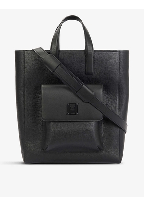 Klassik logo-print leather tote bag
