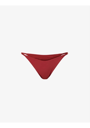 Capri mid-rise bikini bottoms