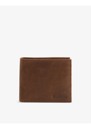 Logo-embossed leather wallet