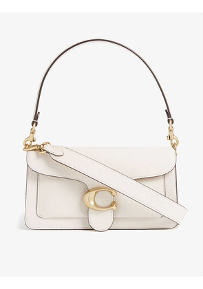 Coach Ladies White Pebbled-Leather Tabby Shoulder Bag