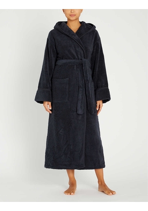 Hooded hydrocotton dressing gown