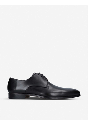 Derby leather shoes