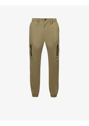 Skinny Wash tapered-leg stretch-cotton cargo trousers