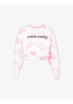 Cece embroidered organic-cotton sweatshirt