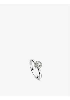 Joy 18ct white-gold and 0.14ct brilliant-cut diamond ring