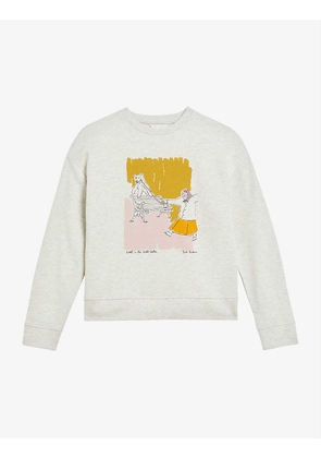 Granza graphic-print cotton-blend jersey sweatshirt