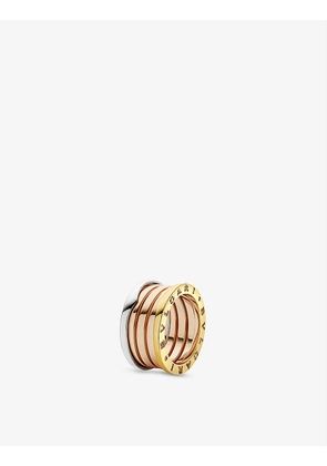 B.zero1 18ct rose-gold, 18ct white-gold and 18ct yellow-gold ring