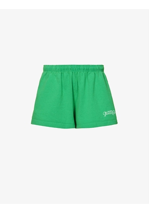 Rizzoli logo-print mid-rise cotton shorts