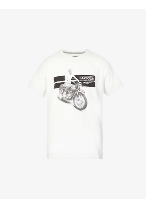 Steve McQueen Chase brand-print cotton-jersey T-shirt