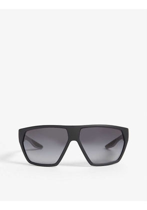PS 08US Linea Rossa wrap-around acetate sunglasses