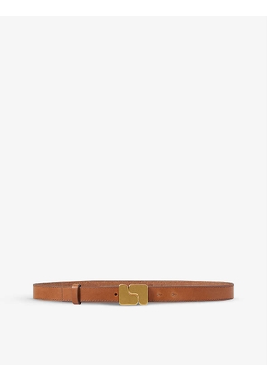 Ninon logo-buckle leather belt