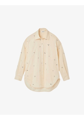 Malaga rhinestone-embroidered cotton shirt