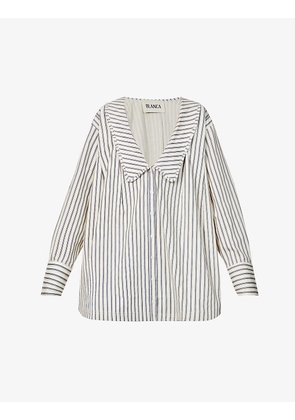 Didion striped cotton-poplin shirt