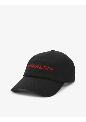 Disco branded cotton-twill cap