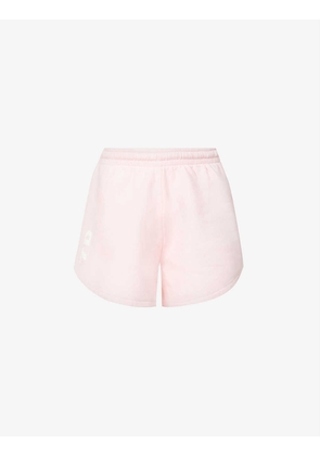 Barb high-rise organic-cotton shorts