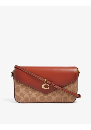 Wyn canvas and leather cross-body bag