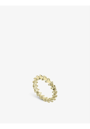 Serpent Trace yellow gold vermeil band ring