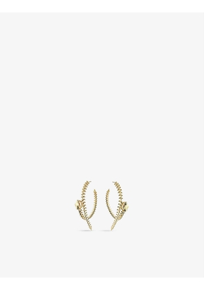 Serpent Trace sterling yellow gold vermeil hoop earrings