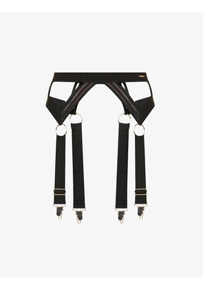 Sutton elasticated stretch-woven suspender belt