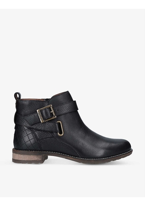 Jane buckle-embellished leather ankle boots