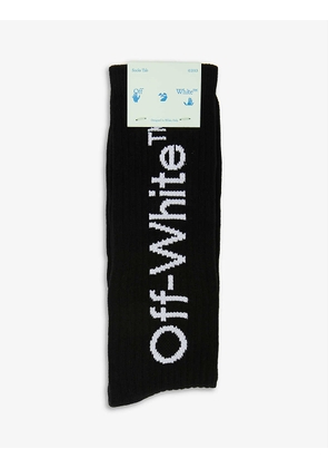 Arrow logo-print cotton-blend socks