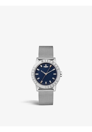 VV213DBLSLMH Warwick stainless-steel and mesh watch