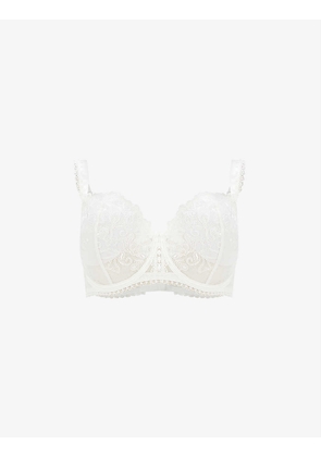Toujours stretch-lace half-cup bra
