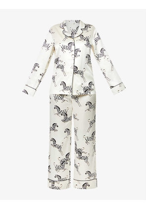 Zebedee silk-satin pyjama set