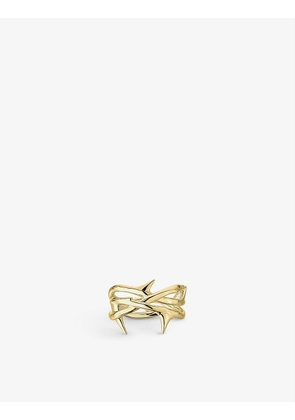 Rose Thron yellow gold-plated vermeil sterling-silver ring