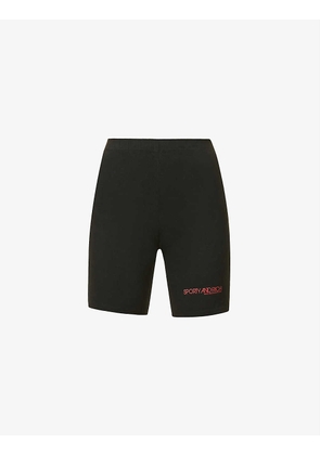 Disco logo-print stretch-cotton jersey shorts