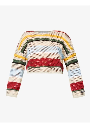 Rekwara striped knitted jumper