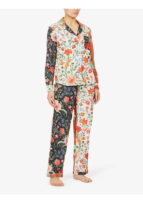 Persephone floral-print organic cotton pyjama set