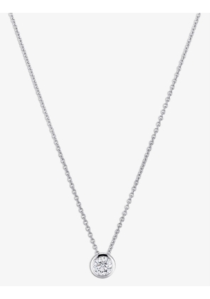 Darling 18ct white-gold and 0.6ct diamond necklace