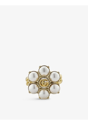 GG Marmont faux-pearl ring