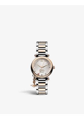 VV006SLRS Orb Diamond stainless-steel and 0.005ct diamond quartz watch