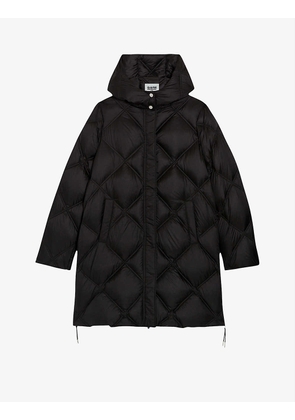 Giovani hooded mid-length puffer coat