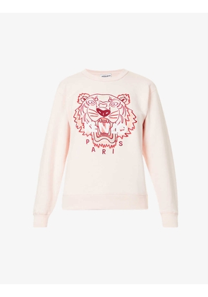 Tiger Classic brand-embroidered cotton-jersey sweatshirt