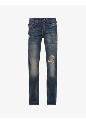 Ricky distressed relaxed-fit stretch-denim jeans