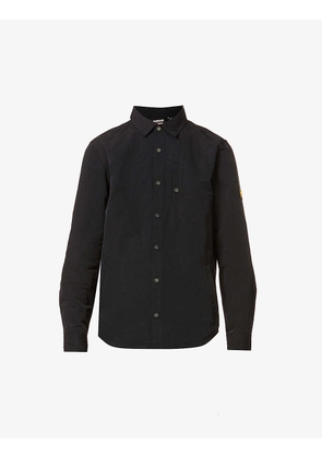 Legacy brand-patch relaxed-fit shell overshirt
