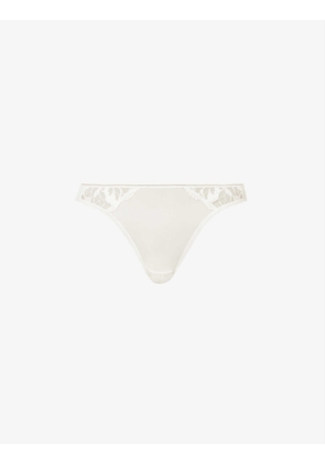 Sin mid-rise stretch-tulle briefs