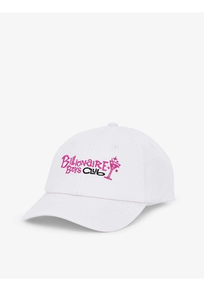 Cocktail graphic-embroidered cotton cap