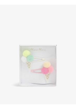 Ice cream cone hair clips pack of two