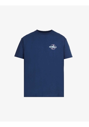 Running Man graphic-print cotton-jersey T-shirt
